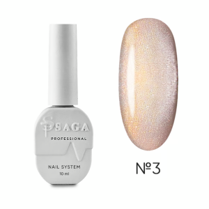 Saga Silk Cat 03 – Esmalte semipermanente magnético en tono champagne dorado