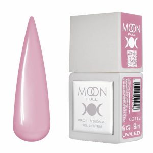Bote del gel polish Moon Full CG112 en tono rosa frío.