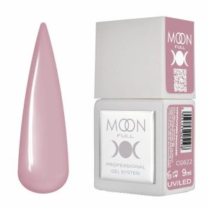 Bote del gel-polish Moon Full CG622 en tono lila vintage suave.
